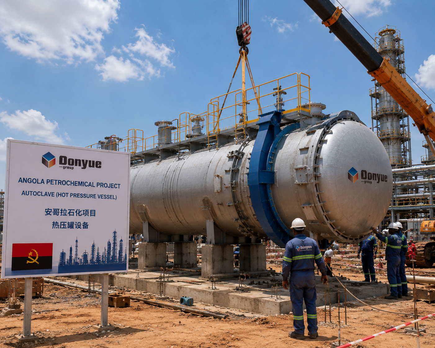 Dongyue Autoclaves Put Into Operation in Angola Petrochemical Project
